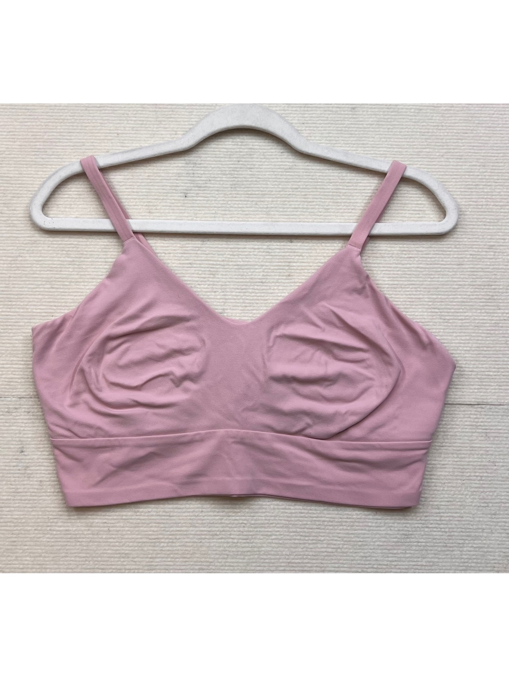 Lululemon Pink Wireless Padded Bralette Size 12/14 Unstretched